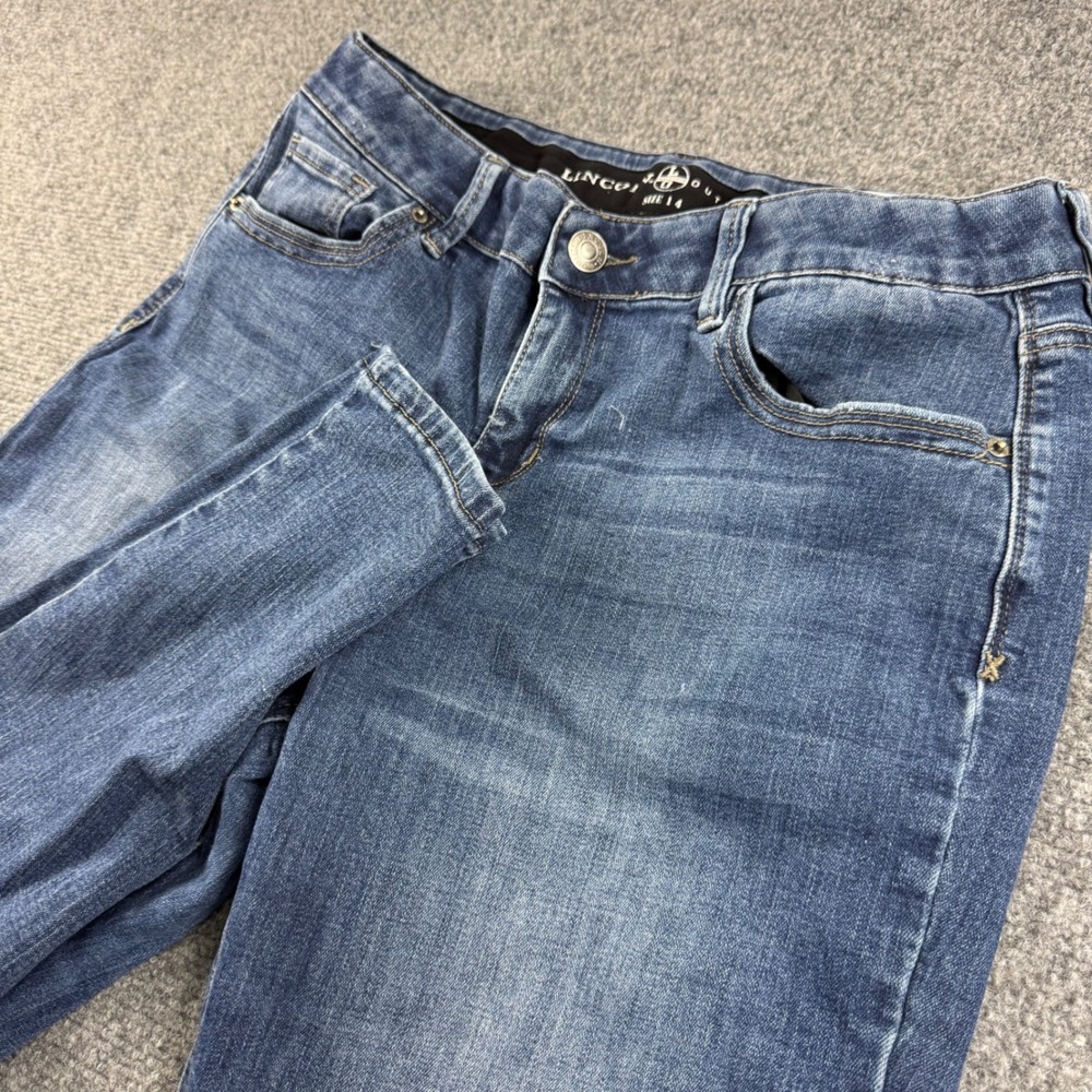 Lincoln Outfitters Skinny Jeans 14 Blue SU6816 Stretch Denim Womens